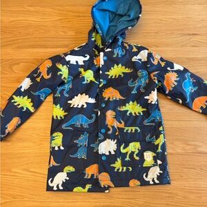 Hatley Blue Kids Raincoat with Dinosaur Print